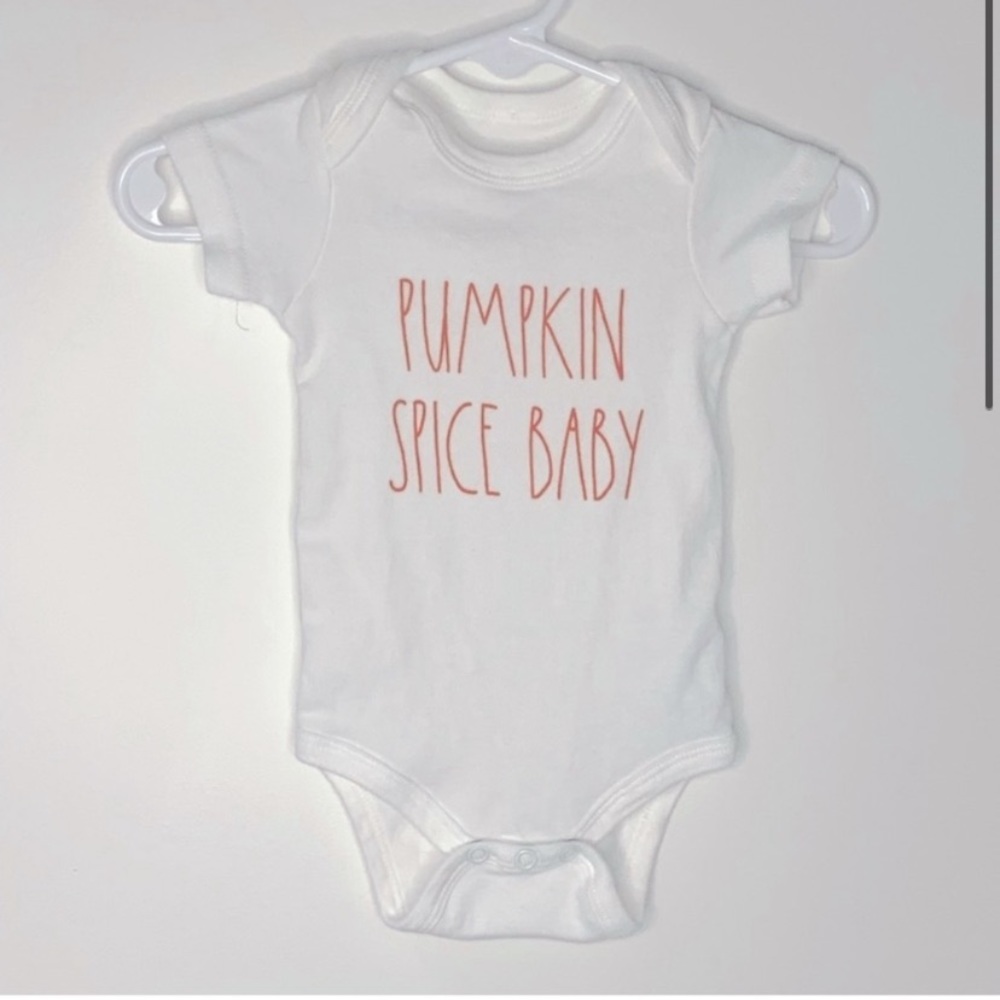 Rae Dunn “Pumpkin Spice Baby” Onesie - Picture 3 of 5